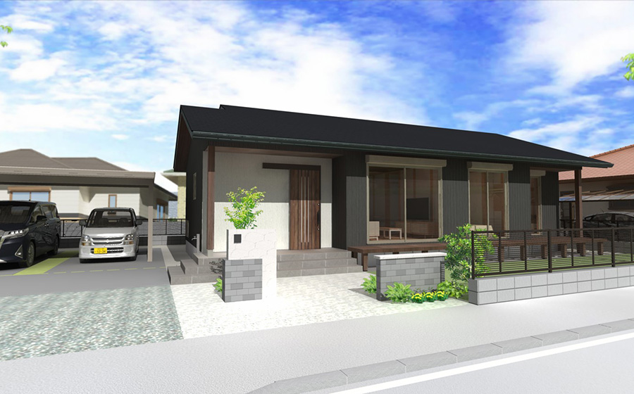 広々収納で、スマートな暮らしの家