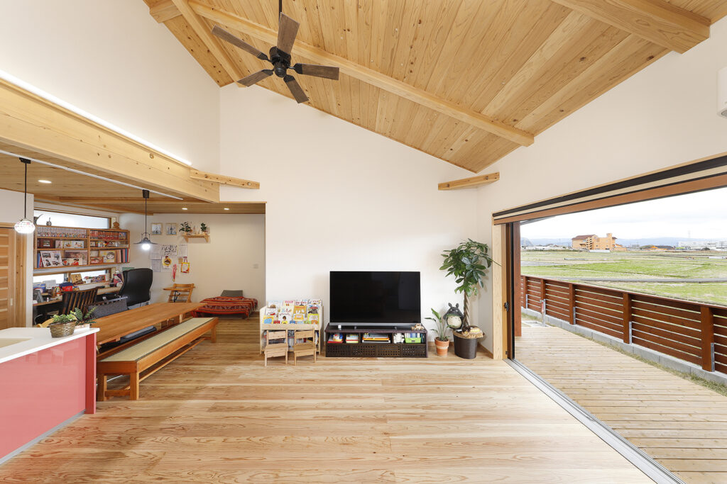 風景が広がる家