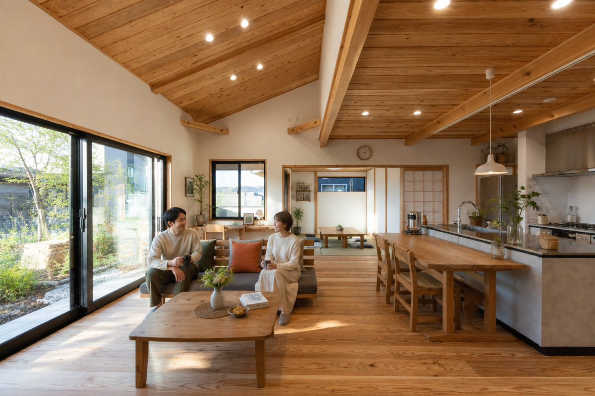ひだまりに包まれたくつろぎの平屋