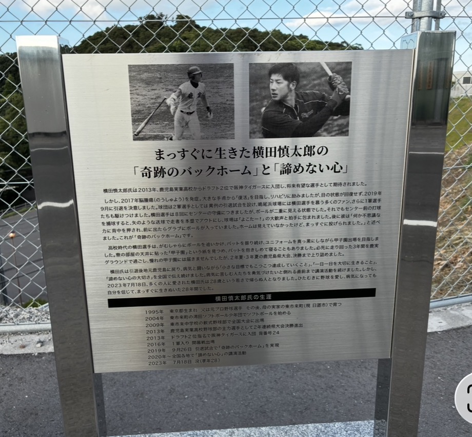 栄光のバックホーム